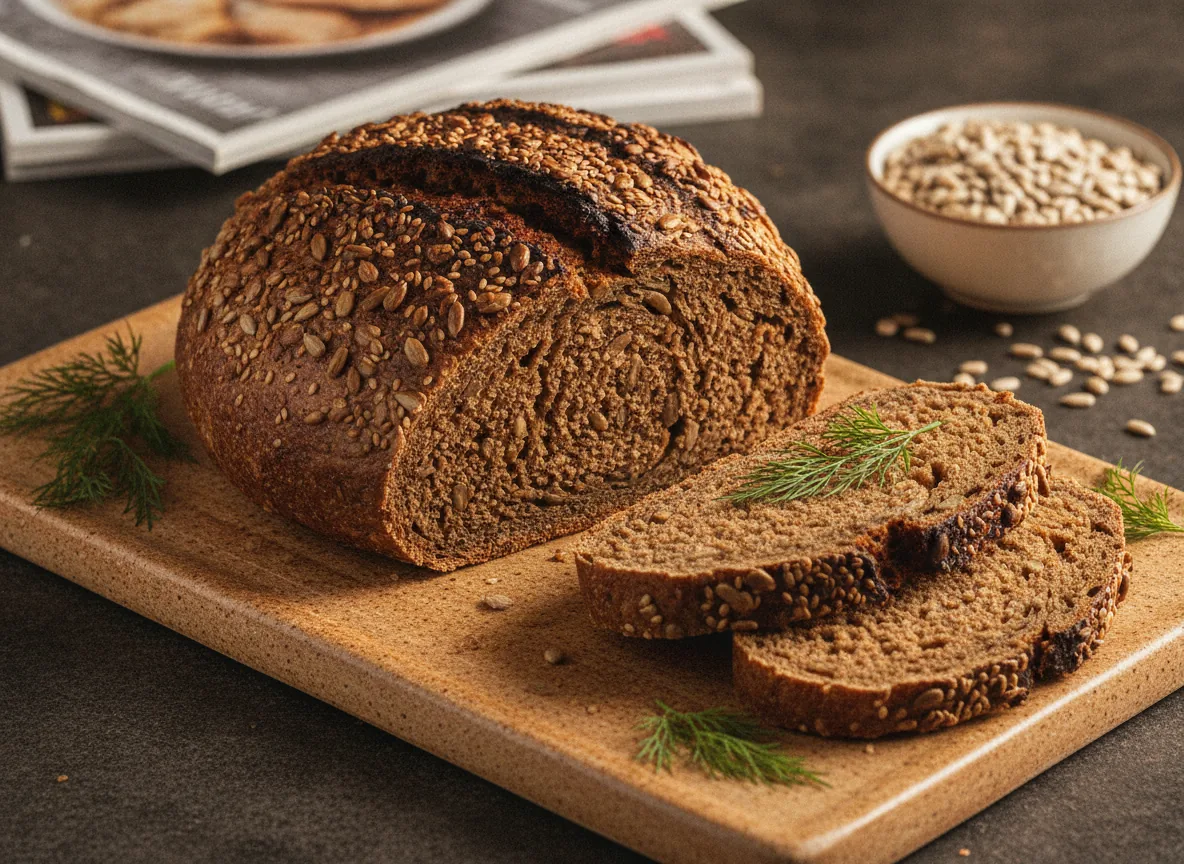 Pan de centeno con semillas