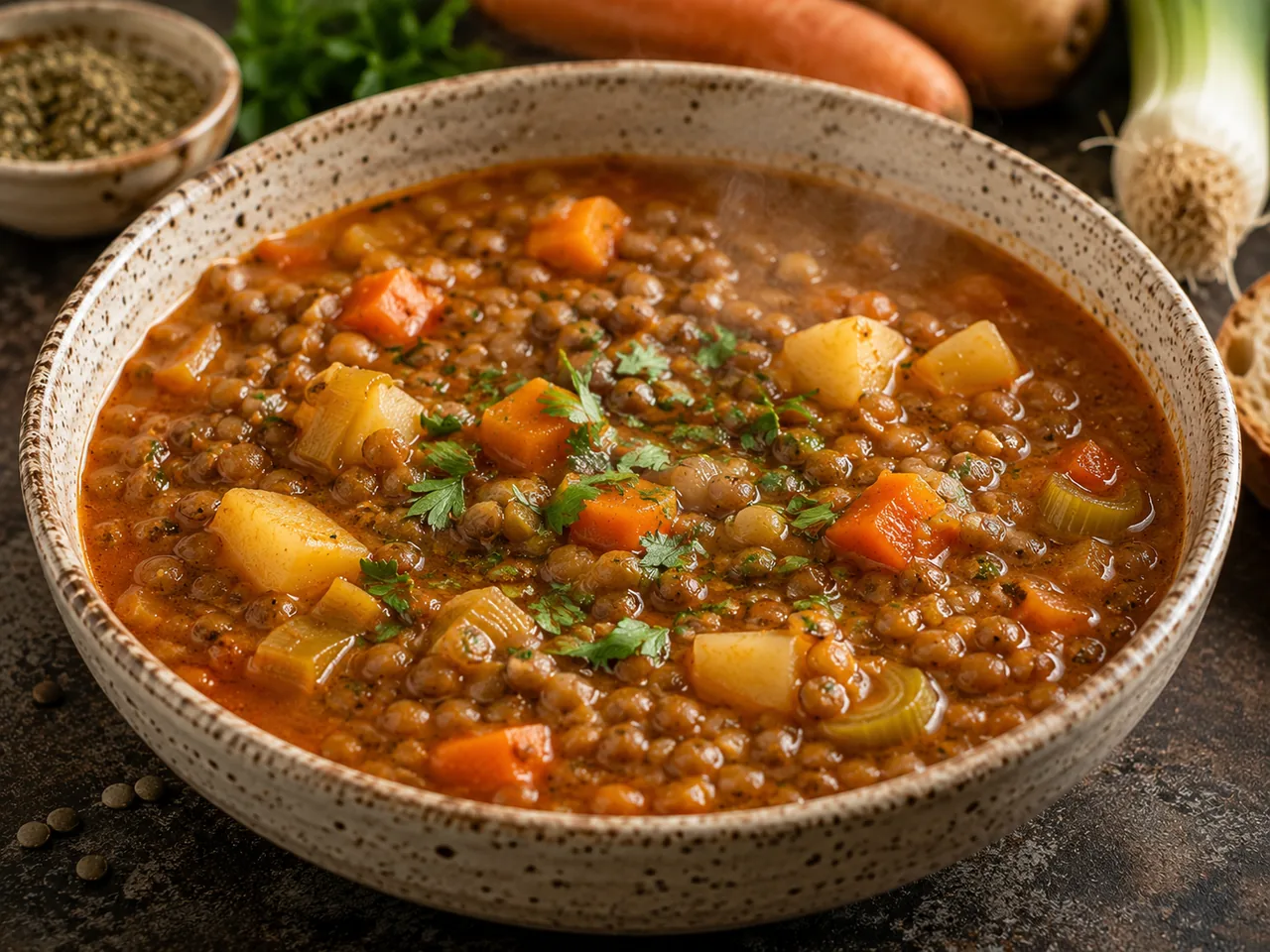 Potaje de lentejas con verduras